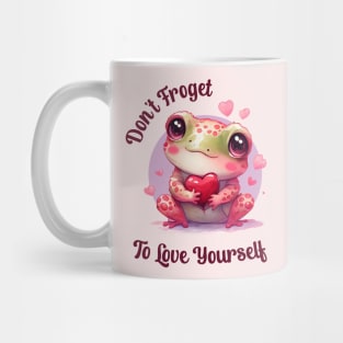 Cute Kawaii Frog Self Love Mug